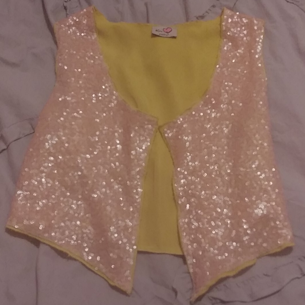 Girls sequin vest